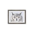 Picture of Close-up The Owl Head _GroupedProduct_Rectangle_Landscape_Framed_Matted_