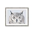 Picture of Close-up The Owl Head _GroupedProduct_Rectangle_Landscape_Framed_Matted_