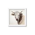Picture of Neutral Cow _GroupedProduct_Square_Framed_Matted_