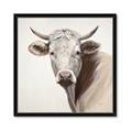 Picture of Neutral Cow _GroupedProduct_Square_Framed_Matted_