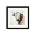 Picture of Neutral Cow _GroupedProduct_Square_Framed_Matted_