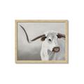Picture of Cow with Big Horn _GroupedProduct_Rectangle_Landscape_Framed_Matted_