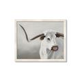 Picture of Cow with Big Horn _GroupedProduct_Rectangle_Landscape_Framed_Matted_