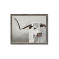 Picture of Cow with Big Horn _GroupedProduct_Rectangle_Landscape_Framed_Matted_