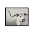 Picture of Cow with Big Horn _GroupedProduct_Rectangle_Landscape_Framed_Matted_