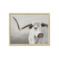 Picture of Cow with Big Horn _GroupedProduct_Rectangle_Landscape_Framed_Matted_