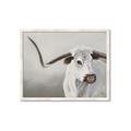 Picture of Cow with Big Horn _GroupedProduct_Rectangle_Landscape_Framed_Matted_