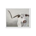 Picture of Cow with Big Horn _GroupedProduct_Rectangle_Landscape_Framed_Matted_