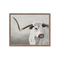 Picture of Cow with Big Horn _GroupedProduct_Rectangle_Landscape_Framed_Matted_