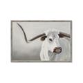 Picture of Cow with Big Horn _GroupedProduct_Rectangle_Landscape_Framed_Matted_