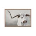 Picture of Cow with Big Horn _GroupedProduct_Rectangle_Landscape_Framed_Matted_