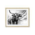 Picture of Longhorn Larry _GroupedProduct_Rectangle_Landscape_Framed_Matted_
