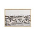 Picture of Horses Running in Water _GroupedProduct_Rectangle_Landscape_Photography _GroupedProduct_Rectangle_Landscape_Framed_Matted_