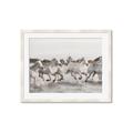 Picture of Horses Running in Water _GroupedProduct_Rectangle_Landscape_Photography _GroupedProduct_Rectangle_Landscape_Framed_Matted_