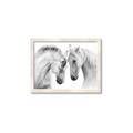 Picture of Face Off Horses _GroupedProduct_Rectangle_Landscape_Photography _GroupedProduct_Rectangle_Landscape_Framed_Matted_
