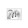 Picture of Face Off Horses _GroupedProduct_Rectangle_Landscape_Photography _GroupedProduct_Rectangle_Landscape_Framed_Matted_