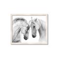 Picture of Face Off Horses _GroupedProduct_Rectangle_Landscape_Photography _GroupedProduct_Rectangle_Landscape_Framed_Matted_