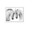 Picture of Face Off Horses _GroupedProduct_Rectangle_Landscape_Photography _GroupedProduct_Rectangle_Landscape_Framed_Matted_