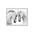 Picture of Face Off Horses _GroupedProduct_Rectangle_Landscape_Photography _GroupedProduct_Rectangle_Landscape_Framed_Matted_