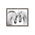 Picture of Face Off Horses _GroupedProduct_Rectangle_Landscape_Photography _GroupedProduct_Rectangle_Landscape_Framed_Matted_