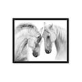 Picture of Face Off Horses _GroupedProduct_Rectangle_Landscape_Photography _GroupedProduct_Rectangle_Landscape_Framed_Matted_