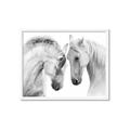 Picture of Face Off Horses _GroupedProduct_Rectangle_Landscape_Photography _GroupedProduct_Rectangle_Landscape_Framed_Matted_