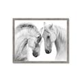 Picture of Face Off Horses _GroupedProduct_Rectangle_Landscape_Photography _GroupedProduct_Rectangle_Landscape_Framed_Matted_