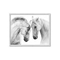 Picture of Face Off Horses _GroupedProduct_Rectangle_Landscape_Photography _GroupedProduct_Rectangle_Landscape_Framed_Matted_
