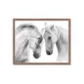 Picture of Face Off Horses _GroupedProduct_Rectangle_Landscape_Photography _GroupedProduct_Rectangle_Landscape_Framed_Matted_
