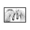 Picture of Face Off Horses _GroupedProduct_Rectangle_Landscape_Photography _GroupedProduct_Rectangle_Landscape_Framed_Matted_