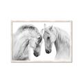 Picture of Face Off Horses _GroupedProduct_Rectangle_Landscape_Photography _GroupedProduct_Rectangle_Landscape_Framed_Matted_