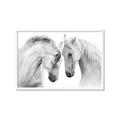 Picture of Face Off Horses _GroupedProduct_Rectangle_Landscape_Photography _GroupedProduct_Rectangle_Landscape_Framed_Matted_