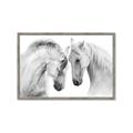 Picture of Face Off Horses _GroupedProduct_Rectangle_Landscape_Photography _GroupedProduct_Rectangle_Landscape_Framed_Matted_
