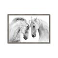 Picture of Face Off Horses _GroupedProduct_Rectangle_Landscape_Photography _GroupedProduct_Rectangle_Landscape_Framed_Matted_