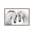 Picture of Face Off Horses _GroupedProduct_Rectangle_Landscape_Photography _GroupedProduct_Rectangle_Landscape_Framed_Matted_