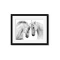Picture of Face Off Horses _GroupedProduct_Rectangle_Landscape_Photography _GroupedProduct_Rectangle_Landscape_Framed_Matted_