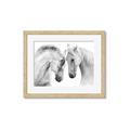 Picture of Face Off Horses _GroupedProduct_Rectangle_Landscape_Photography _GroupedProduct_Rectangle_Landscape_Framed_Matted_