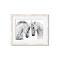 Picture of Face Off Horses _GroupedProduct_Rectangle_Landscape_Photography _GroupedProduct_Rectangle_Landscape_Framed_Matted_