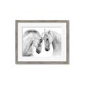 Picture of Face Off Horses _GroupedProduct_Rectangle_Landscape_Photography _GroupedProduct_Rectangle_Landscape_Framed_Matted_