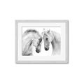 Picture of Face Off Horses _GroupedProduct_Rectangle_Landscape_Photography _GroupedProduct_Rectangle_Landscape_Framed_Matted_
