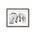 Picture of Face Off Horses _GroupedProduct_Rectangle_Landscape_Photography _GroupedProduct_Rectangle_Landscape_Framed_Matted_