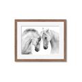 Picture of Face Off Horses _GroupedProduct_Rectangle_Landscape_Photography _GroupedProduct_Rectangle_Landscape_Framed_Matted_