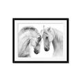 Picture of Face Off Horses _GroupedProduct_Rectangle_Landscape_Photography _GroupedProduct_Rectangle_Landscape_Framed_Matted_