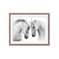 Picture of Face Off Horses _GroupedProduct_Rectangle_Landscape_Photography _GroupedProduct_Rectangle_Landscape_Framed_Matted_
