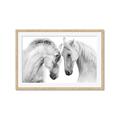 Picture of Face Off Horses _GroupedProduct_Rectangle_Landscape_Photography _GroupedProduct_Rectangle_Landscape_Framed_Matted_