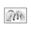 Picture of Face Off Horses _GroupedProduct_Rectangle_Landscape_Photography _GroupedProduct_Rectangle_Landscape_Framed_Matted_