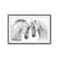 Picture of Face Off Horses _GroupedProduct_Rectangle_Landscape_Photography _GroupedProduct_Rectangle_Landscape_Framed_Matted_