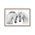 Picture of Face Off Horses _GroupedProduct_Rectangle_Landscape_Photography _GroupedProduct_Rectangle_Landscape_Framed_Matted_