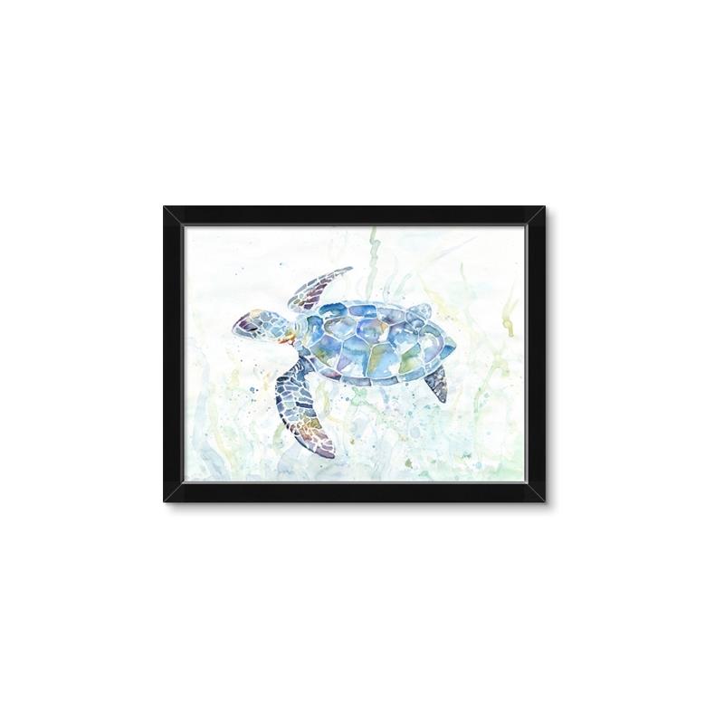 Picture of Sea Turtle I  _GroupedProduct_Rectangle_Landscape_Framed_Matted_