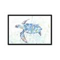 Picture of Sea Turtle I  _GroupedProduct_Rectangle_Landscape_Framed_Matted_